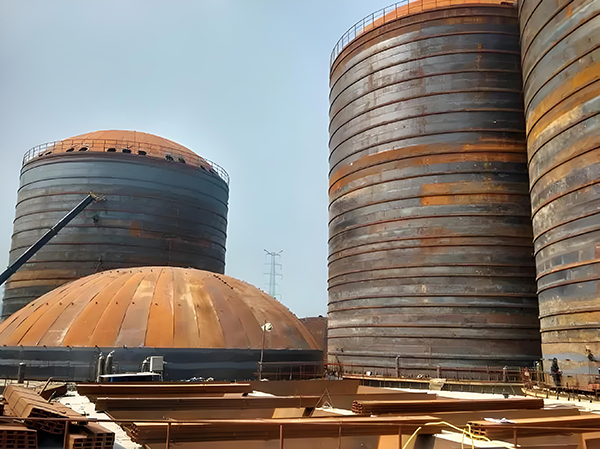 龙沙焦粉钢板仓